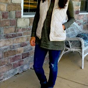 J Crew Quilted Puffer Vest